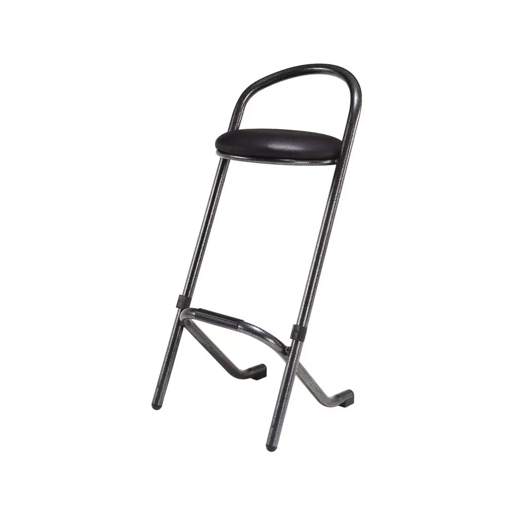 Tabouret en Cuir Noir