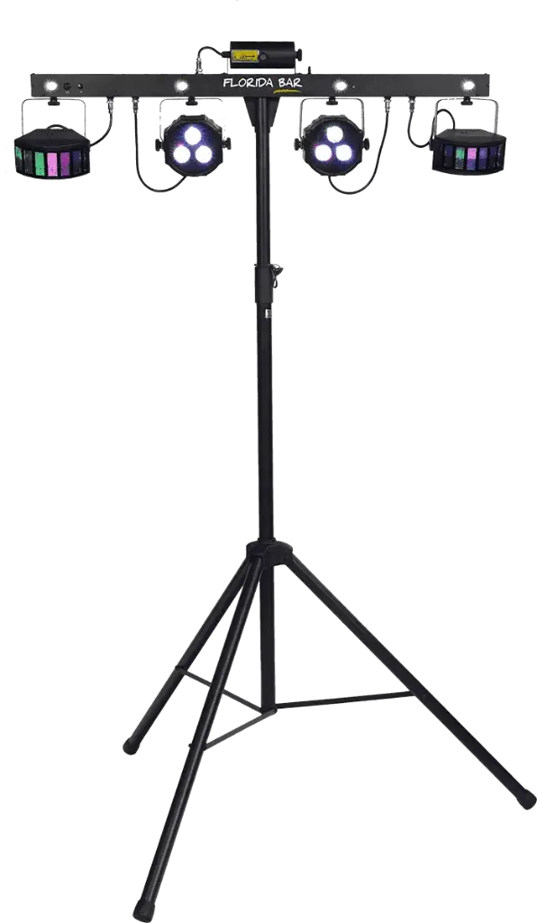 Rampe Florida BAR - 8 effets Led + Laser + Pied &  Accessoires