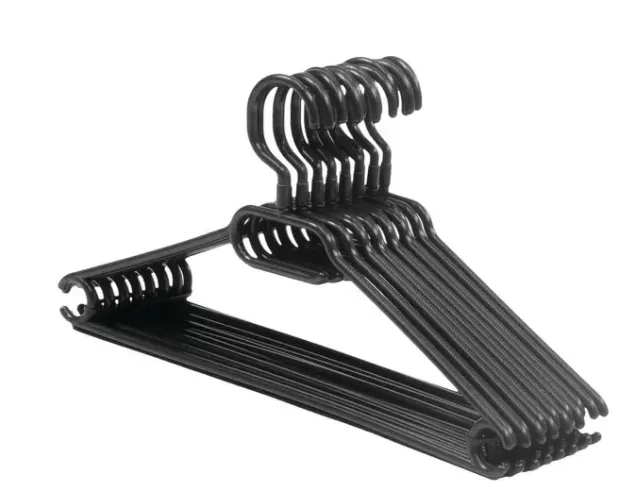 Cintre noir plastique (Boite de 50)