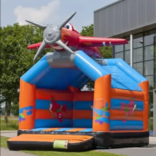 Château gonflable avion